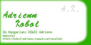 adrienn kobol business card